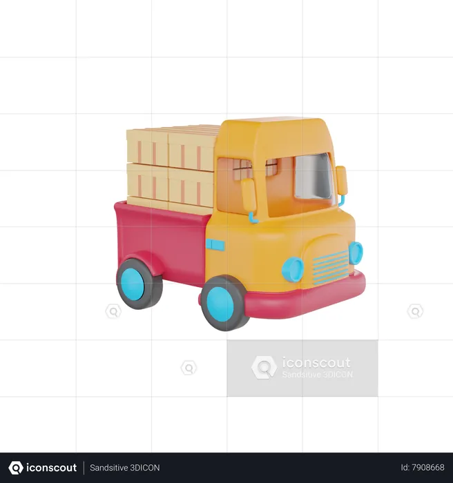 Delivery Truck  3D Icon