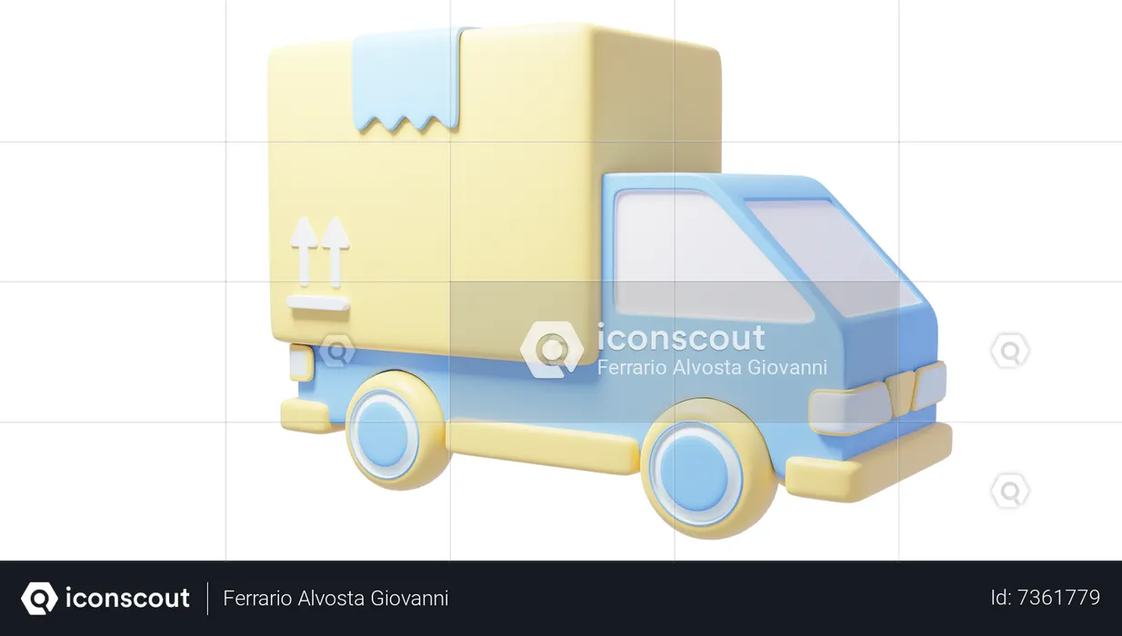 Delivery Truck  3D Icon