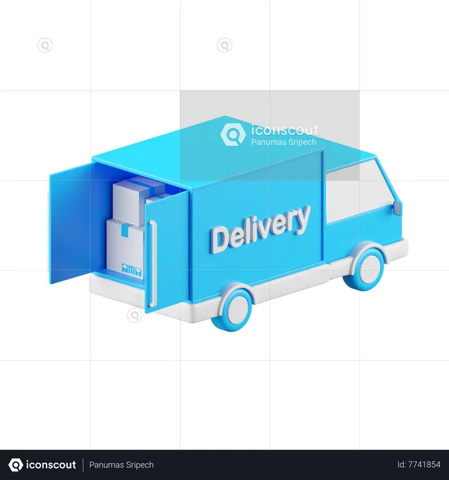 Delivery Truck  3D Icon