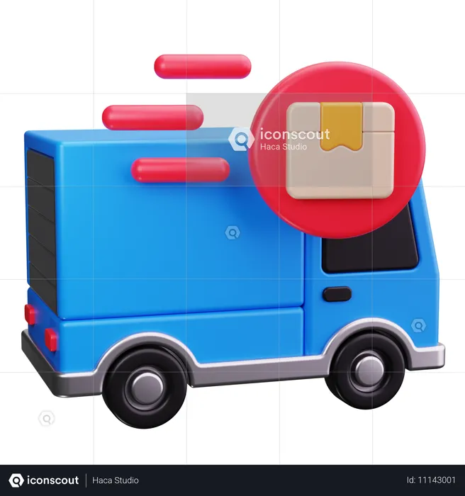 Delivery Truck  3D Icon