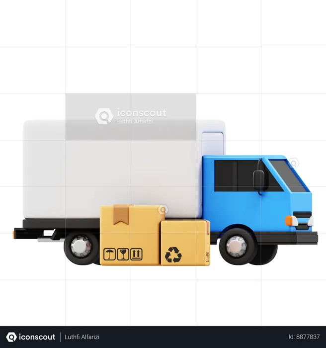 Delivery Truck  3D Icon