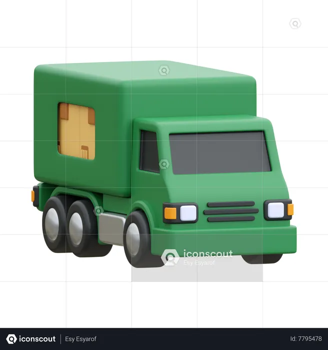 Delivery Truck  3D Icon