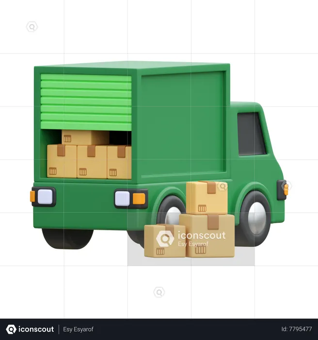 Delivery Truck  3D Icon