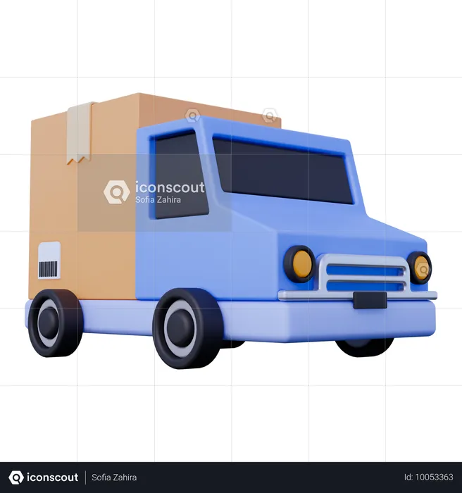 Delivery Truck  3D Icon