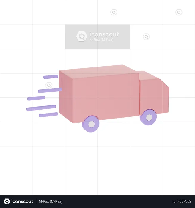 Delivery Truck  3D Icon