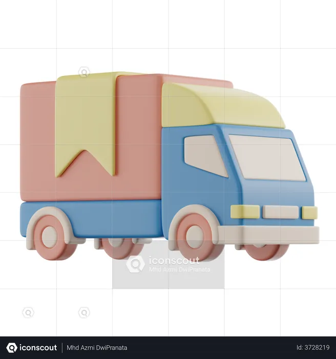 Delivery Truck  3D Illustration