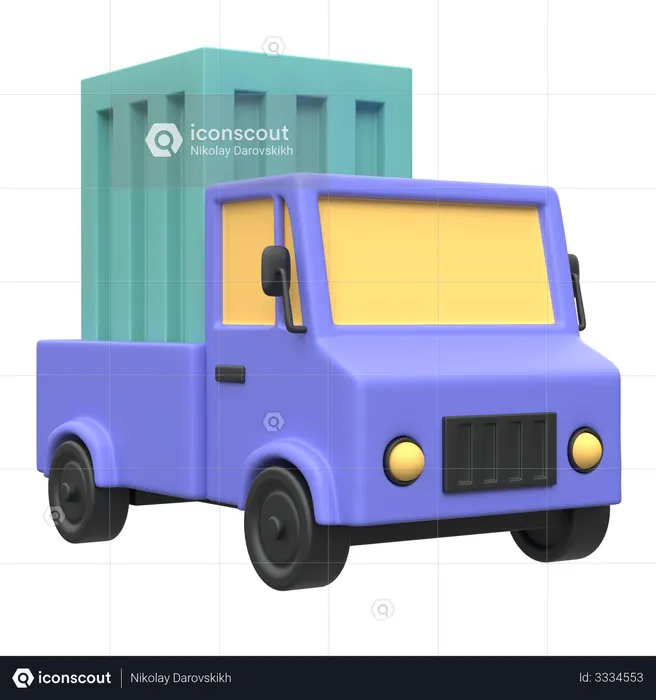 Delivery Truck  3D Illustration