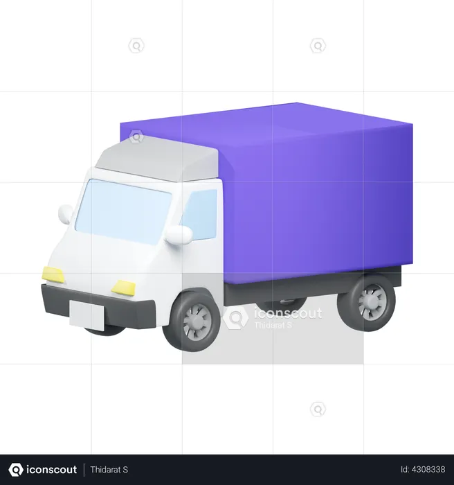 Delivery Truck  3D Illustration