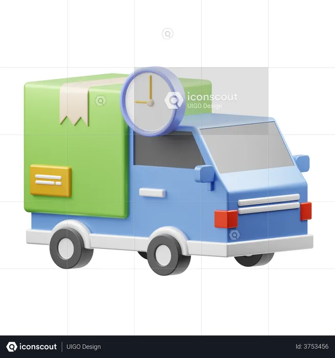 Delivery Truck  3D Illustration