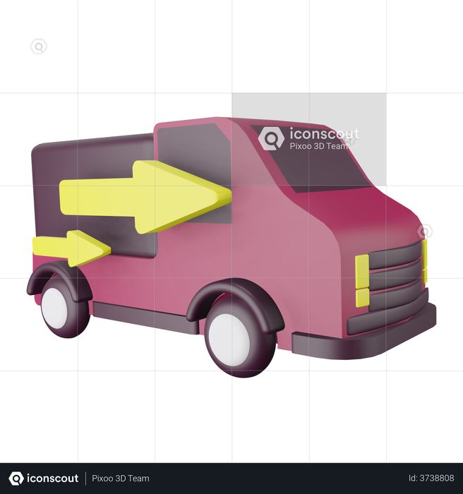 Premium Delivery Truck 3d Illustration Download In Png Obj Or Blend Format