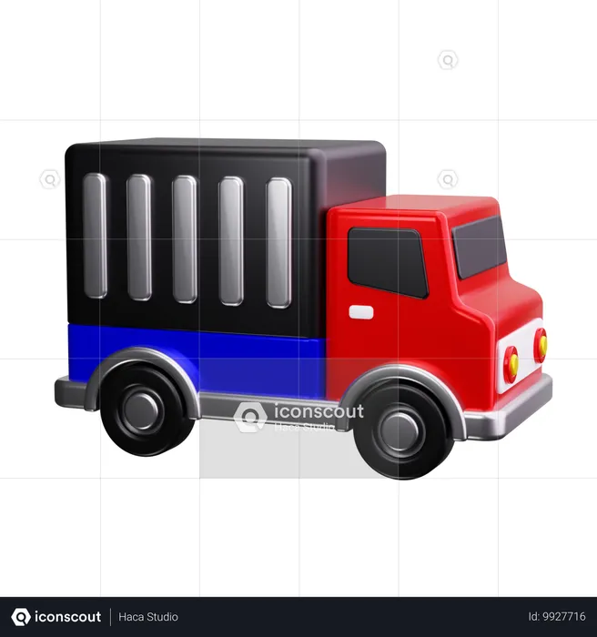 配達車  3D Icon