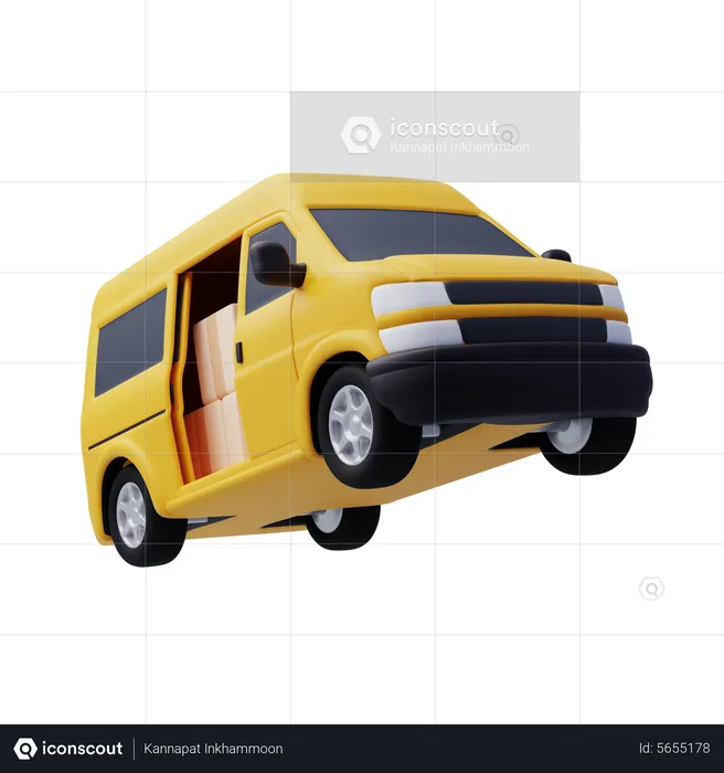 Delivery Van  3D Icon