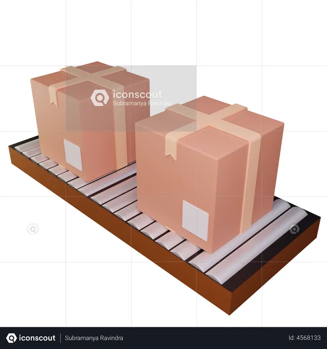Delivery Warehouse  3D Illustration