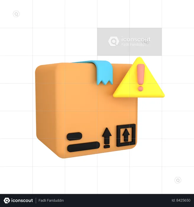 Delivery Warning  3D Icon