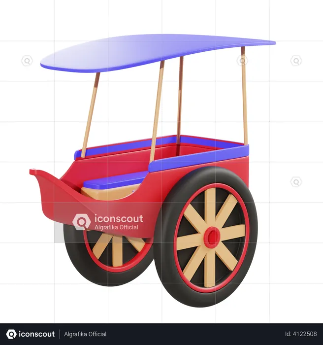 Delman  3D Illustration