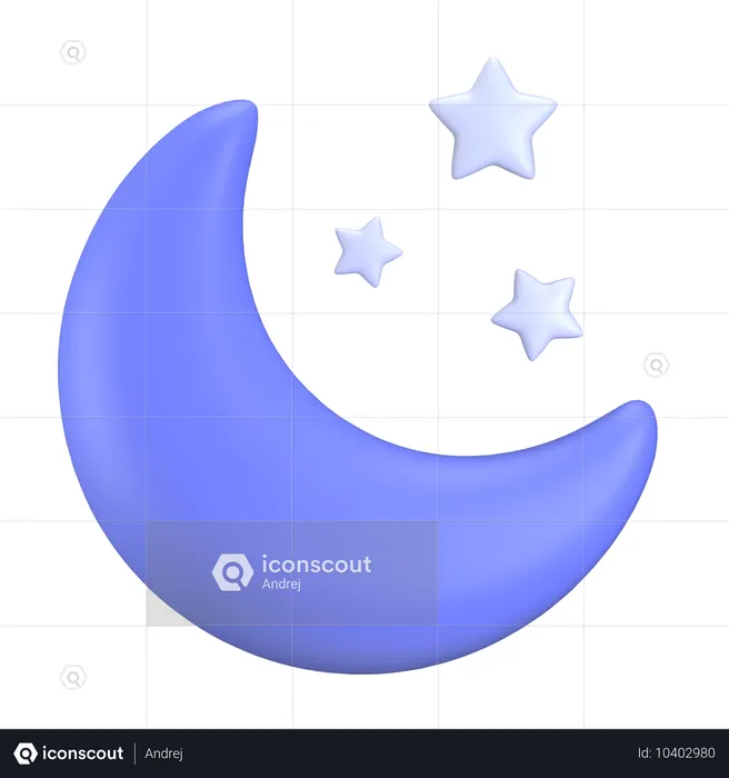 Demi Lune  3D Icon