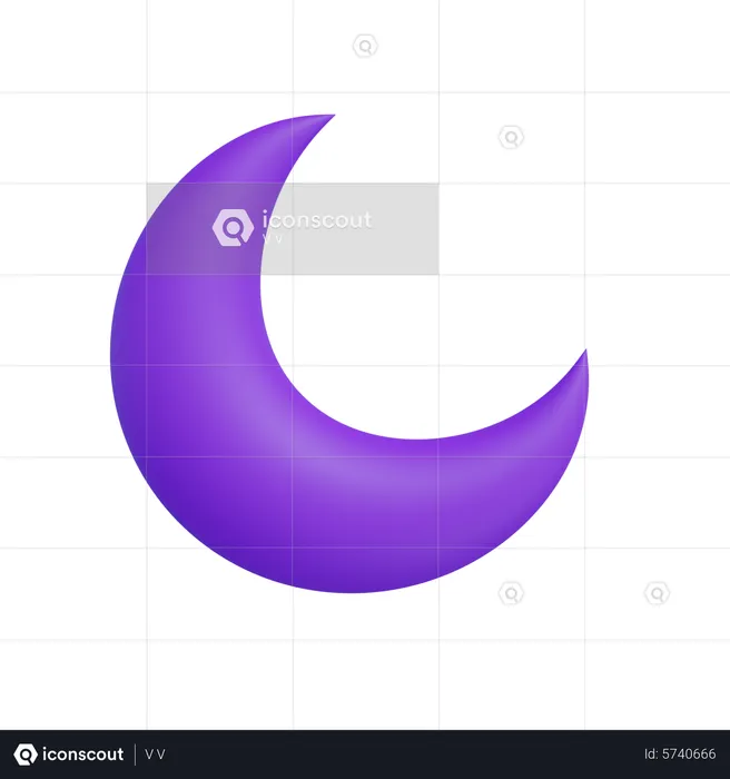 Demi Lune  3D Icon