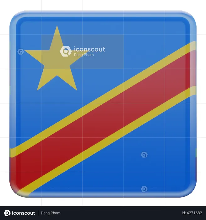 Democratic Republic of Congo Flag 3D Flag