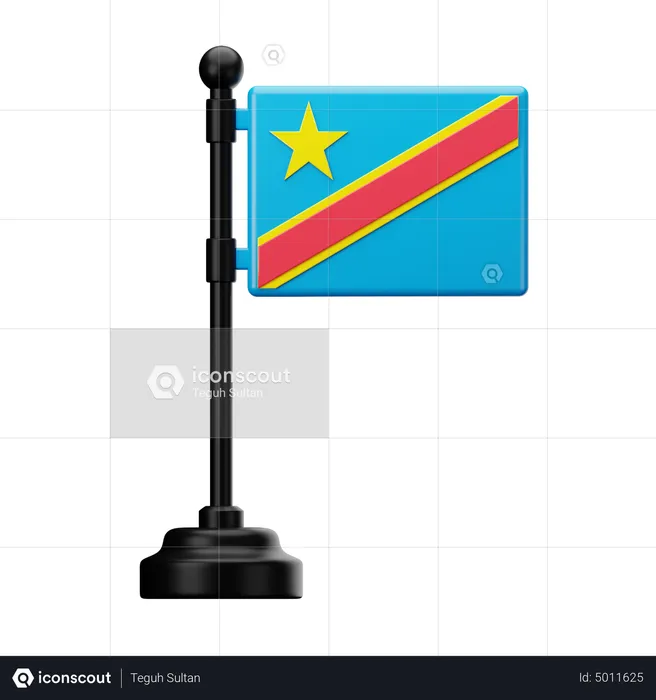 Democratic Republic Of Congo Flag Flag 3D Icon