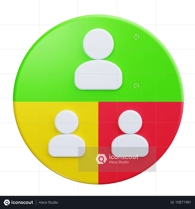 Demographic  3D Icon