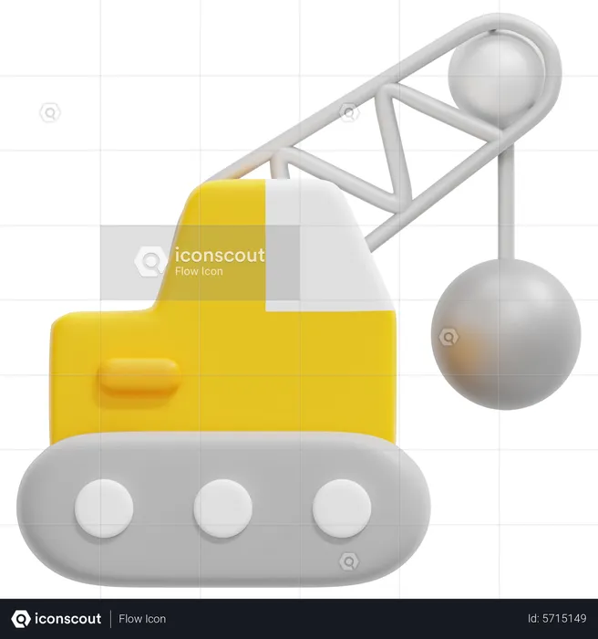 Demolition Truck  3D Icon