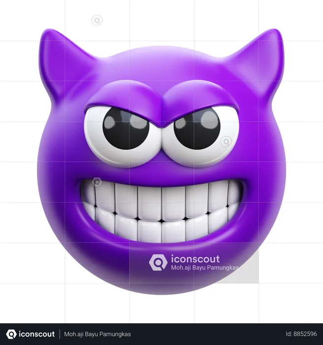 Demon Emoji 3D Icon