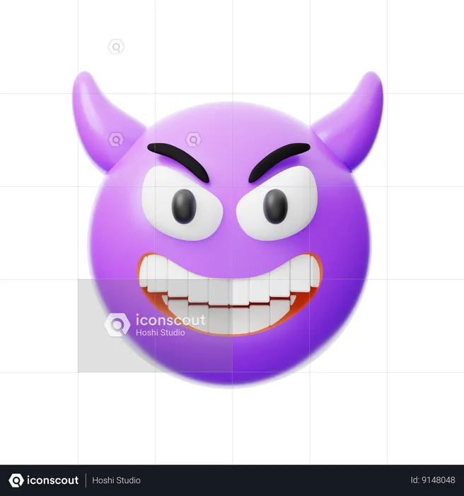 Demon Emoji 3D Icon