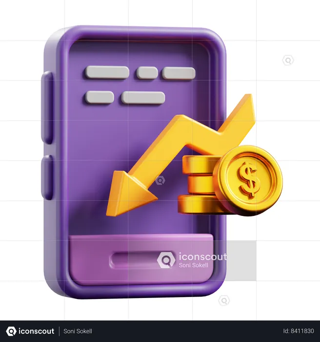 Demonstração financeira  3D Icon