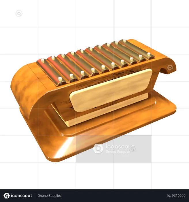 Demung Gamelan  3D Icon