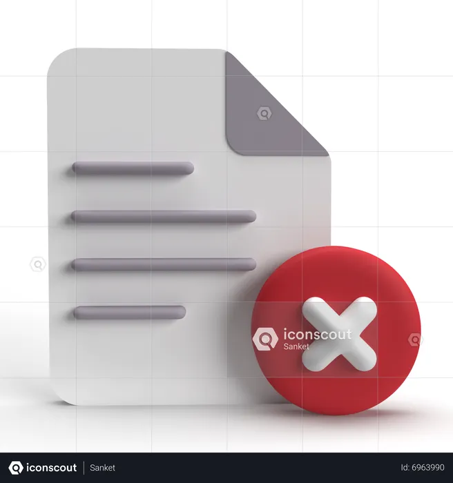 Denegado  3D Icon