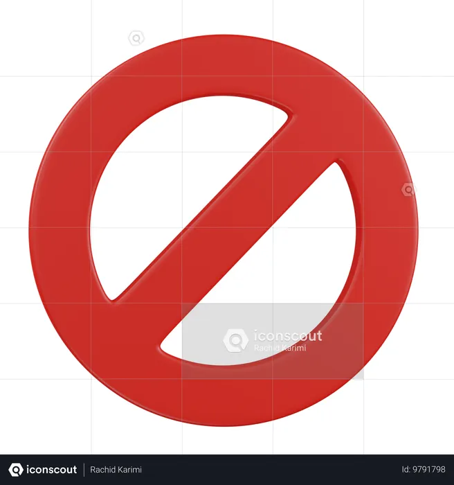 Denied  3D Icon