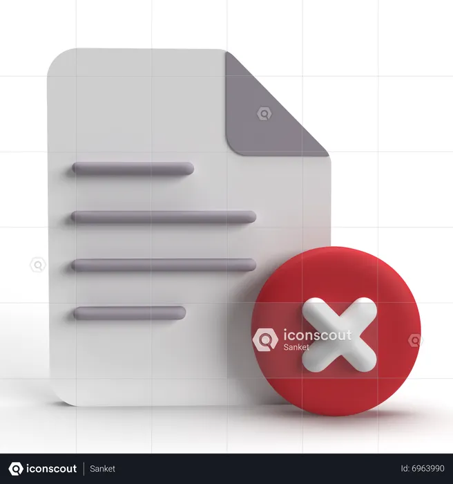 Denied  3D Icon