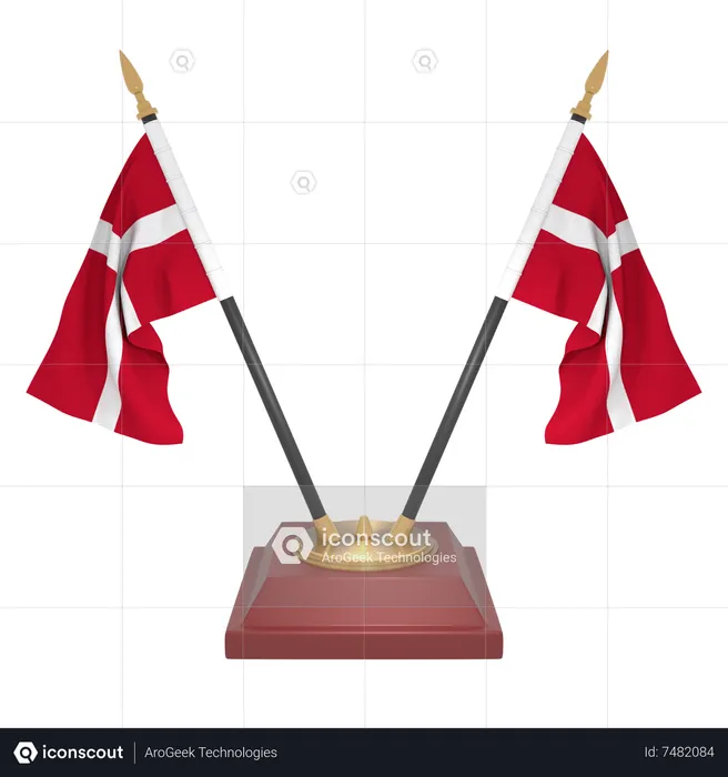 Denmark Flag 3D Icon