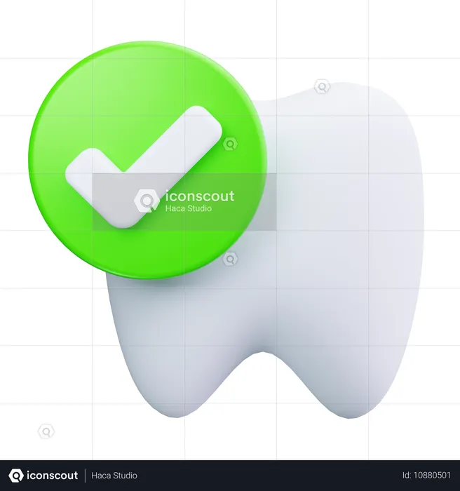 Dent saine  3D Icon