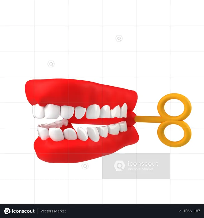 Dentadura  3D Icon