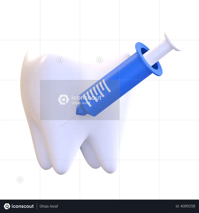 Dental Anesthesia  3D Illustration