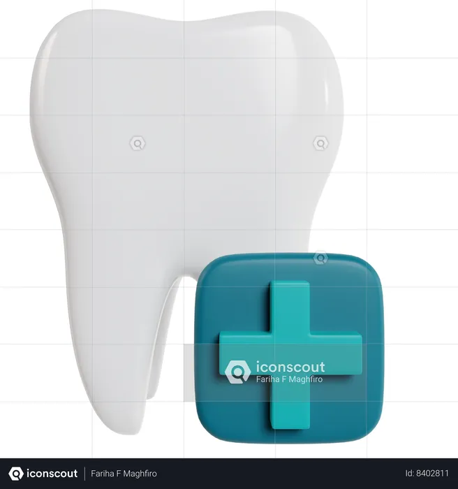 Dental Care Tooth Icon  3D Icon