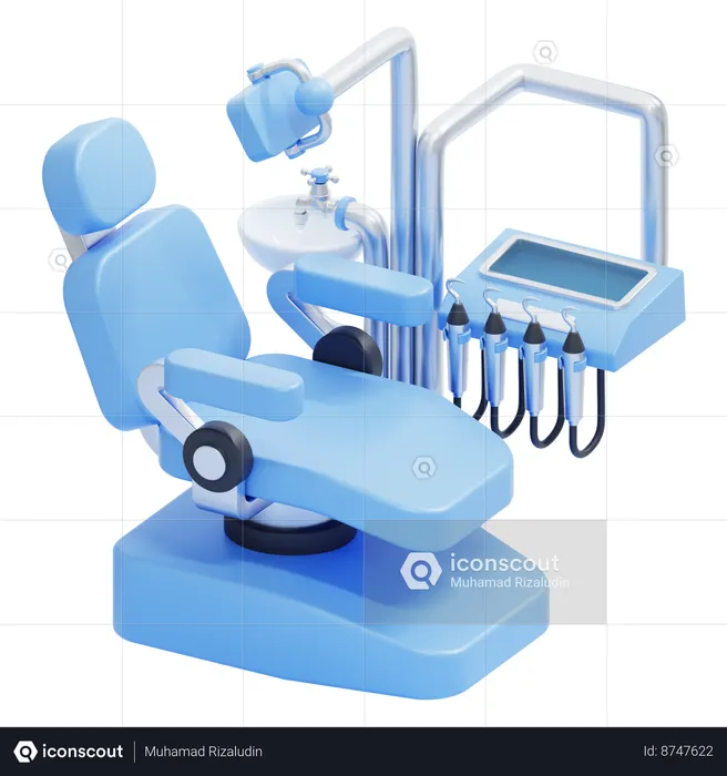 Dental Chair  3D Icon