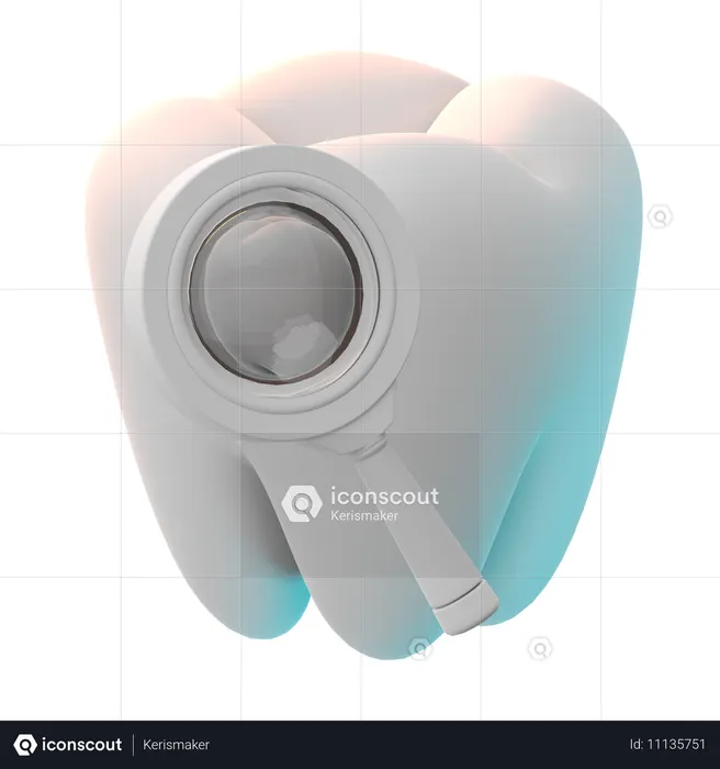 Dental Check Up  3D Icon