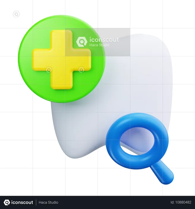 Dental Checkup  3D Icon