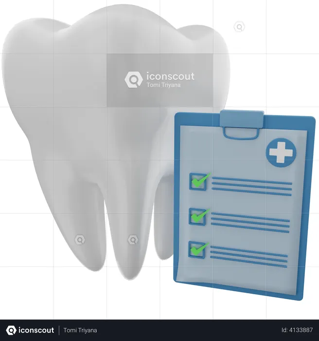 Dental checkup  3D Illustration