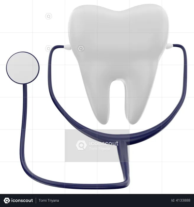 Dental checkup  3D Illustration