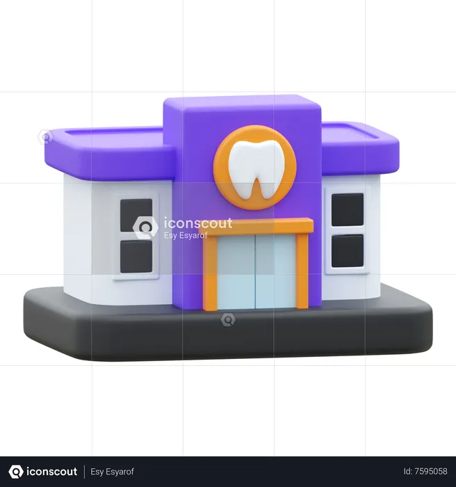 Dental Clinic  3D Icon