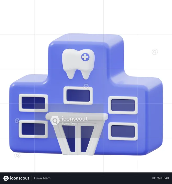 Dental Clinic  3D Icon