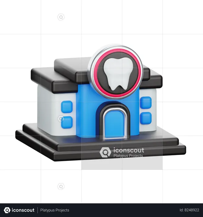 Dental Clinic  3D Icon