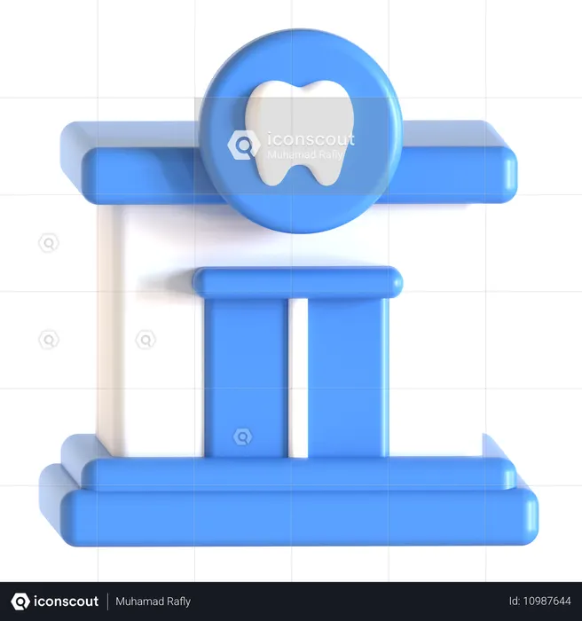 Dental Clinic  3D Icon
