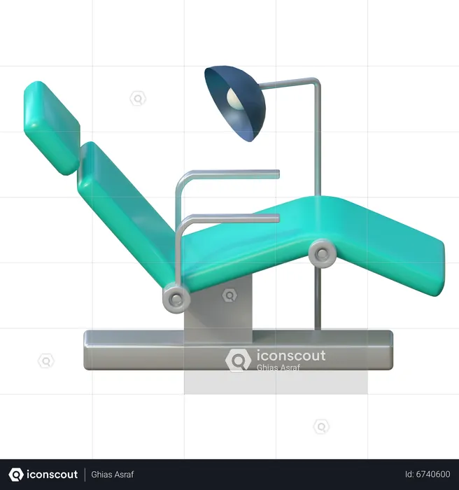 Dental Clinic Bed  3D Icon
