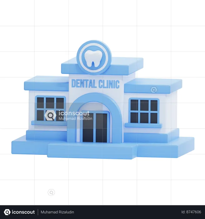 Dental Clinic Building  3D Icon