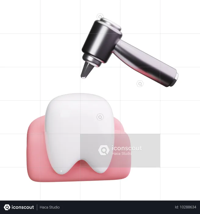 Dental Drill  3D Icon