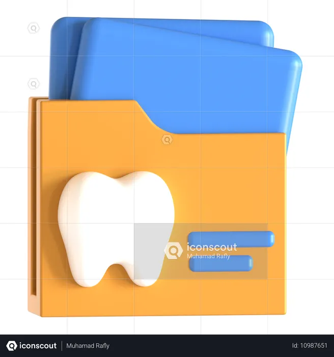 Dental Files  3D Icon